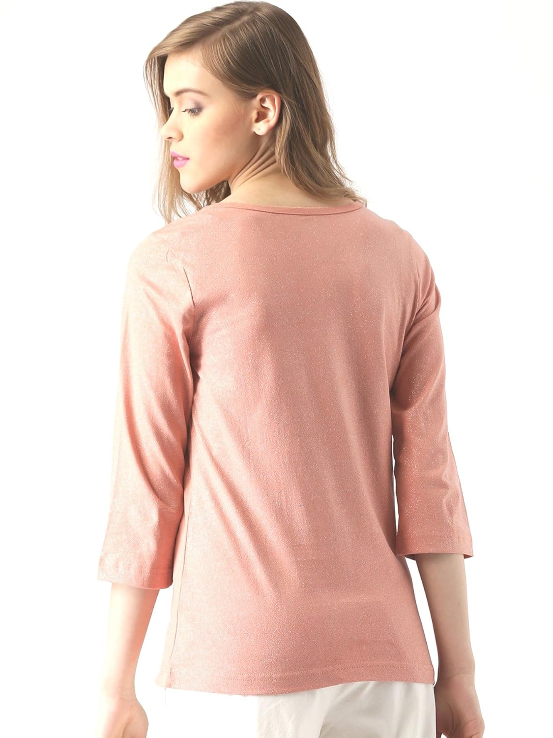 marie claire women's top (mc10249a--m, pink, medium)