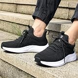 Feethit Men Running Shoes Breathable Lightweight Fitness Sneakers Black UK 11 view 2