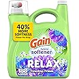Gain Liquid Fabric Softener (Fabric Conditioner), Relax, 127 fl oz, 188 Loads