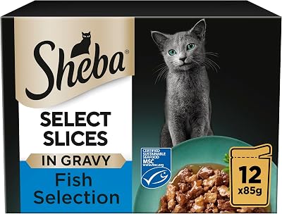 Sheba Select Slices in Gravy Fish Collection Wet Cat Food 12 x 85g