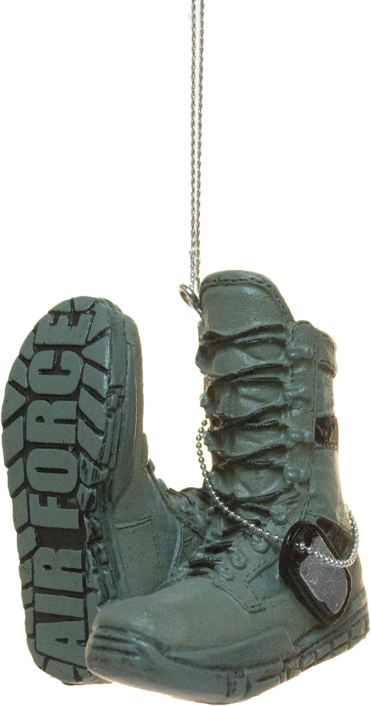 Support Our Troops Military Boot Ornament - Airforce