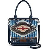 Montana West Western Aztec Tote Bag for Women Country Cowgirl Top Handle Shoulder Bag