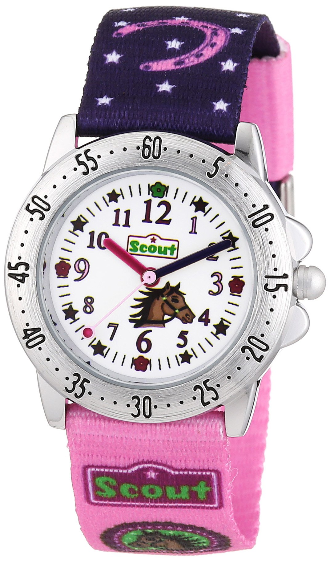 Scout Girls' Analogue Quartz Watch with Textile Strap – 280378065