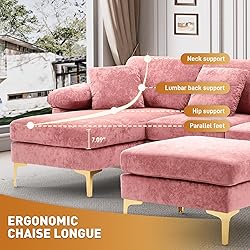 Wrofly U-Shaped Sectional Sofa Couch, 114" Comfy