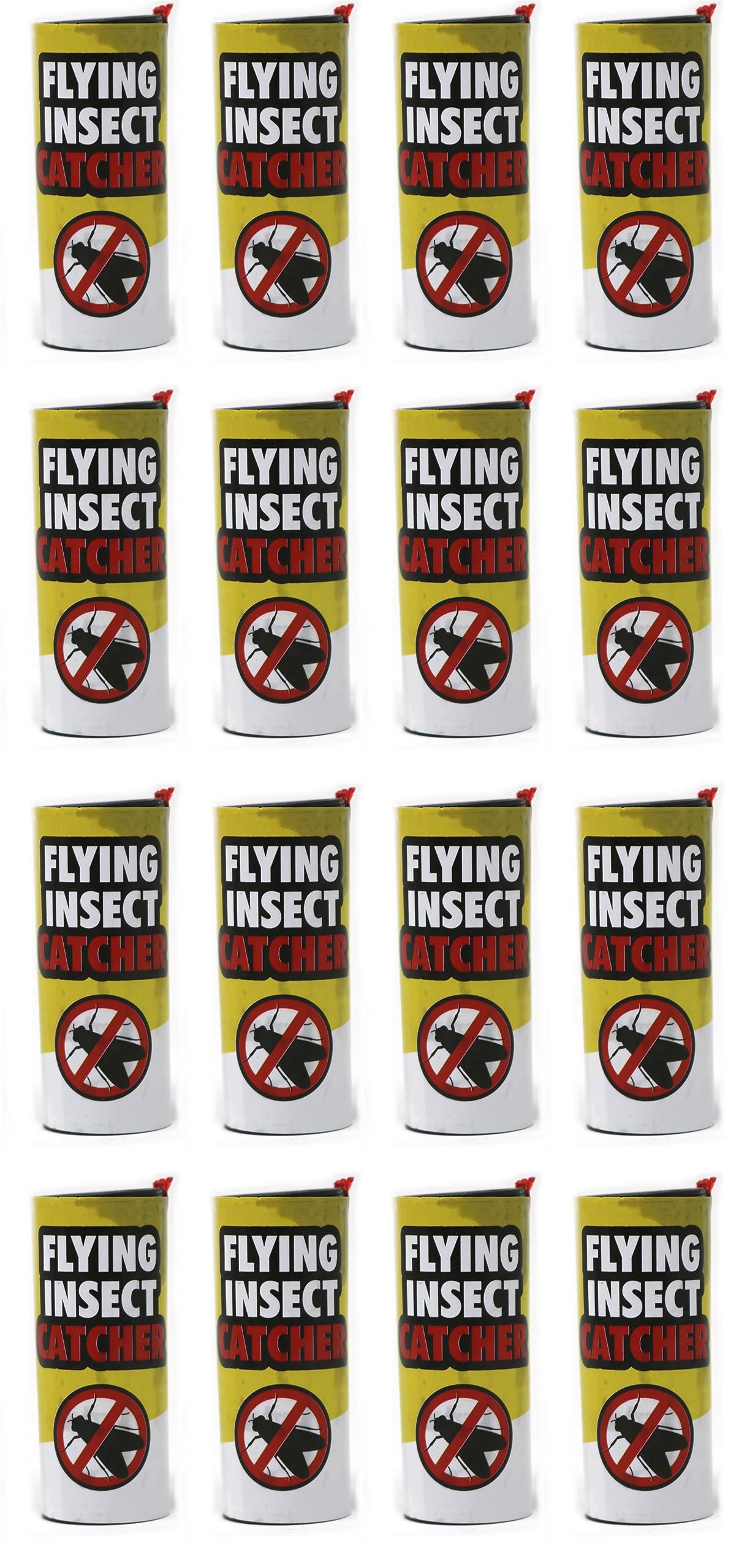 fiXte Flying Insect Catcher Catchers Fly Wasp Sticky Tape Fly Paper Pesticide Free Indoor and Outdoor use (16)