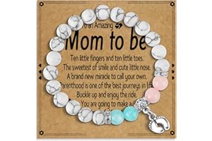 HOOSMOON New Mom Bracelet Mom To Be Gift Mothers Day Gifts Pregnancy Gifts For First Time Moms New Mom Gifts For Women After Birth Gifts For New Mom Pregnancy Gifts For First Time Moms Gender Reveal Gift Ideas