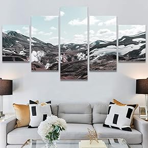 SIGNWIN 5 Panel Canvas Wall Art Modern Art...
