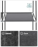 SONGMICS Fabric Wardrobe 6 Shelves Hanging Rail Grey RYG085G02 45x105x168cm view 5