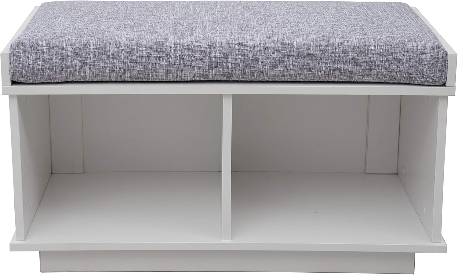  Brand – Ravenna Home Upholstered Entryway Cushioned Storage Bench - 31 1/2-Inch, White: Furniture & Decor