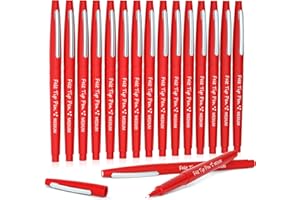 Lelix Felt Tip Pens, 15 Red Pack, 0.7mm Medium Point, Felt Tip Markers Pens for Journaling, Writing, Note Taking, Planner, Perfect for School Office and Art Supplies