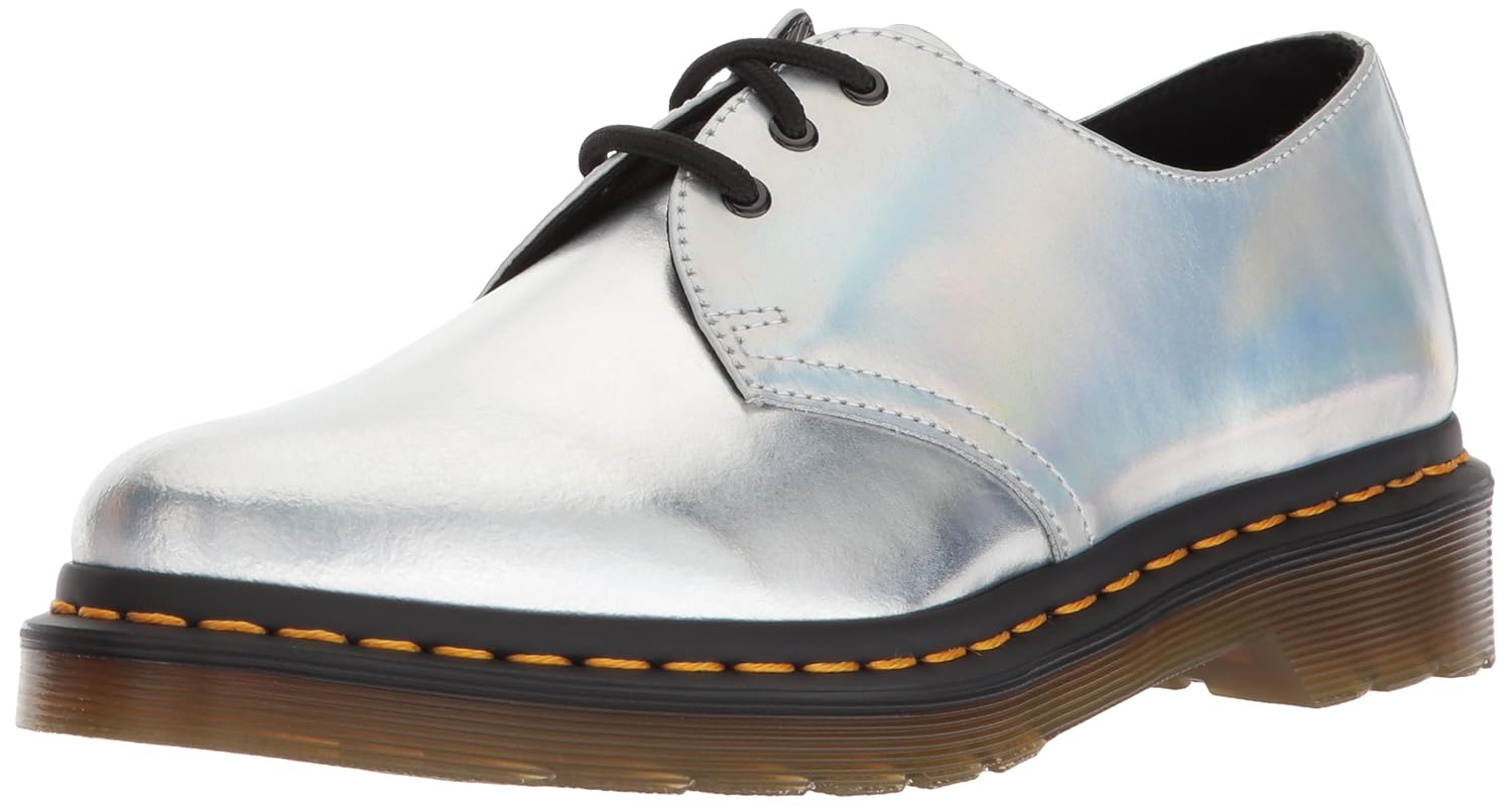 silver holographic doc martens