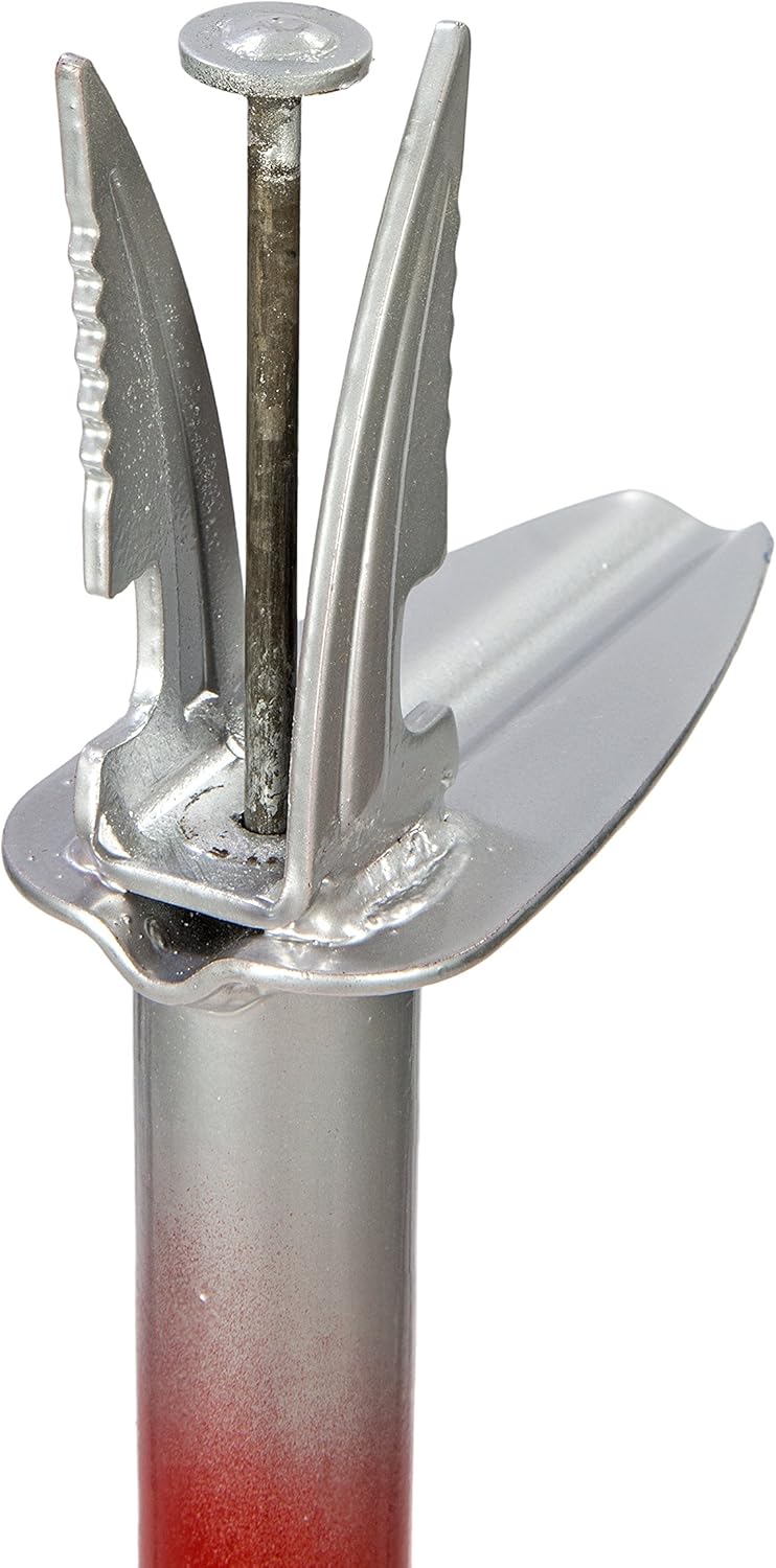 Garden Weasel Step and Twist Hand Weeder, Chemical Free Weeding, 36” Long, Red & Silver : Garden & Outdoor