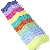 IDEGG No Show Socks Women 10 Pairs Low Cut Anti-Slid Novelty Athletic Casual Invisible Liner Socks