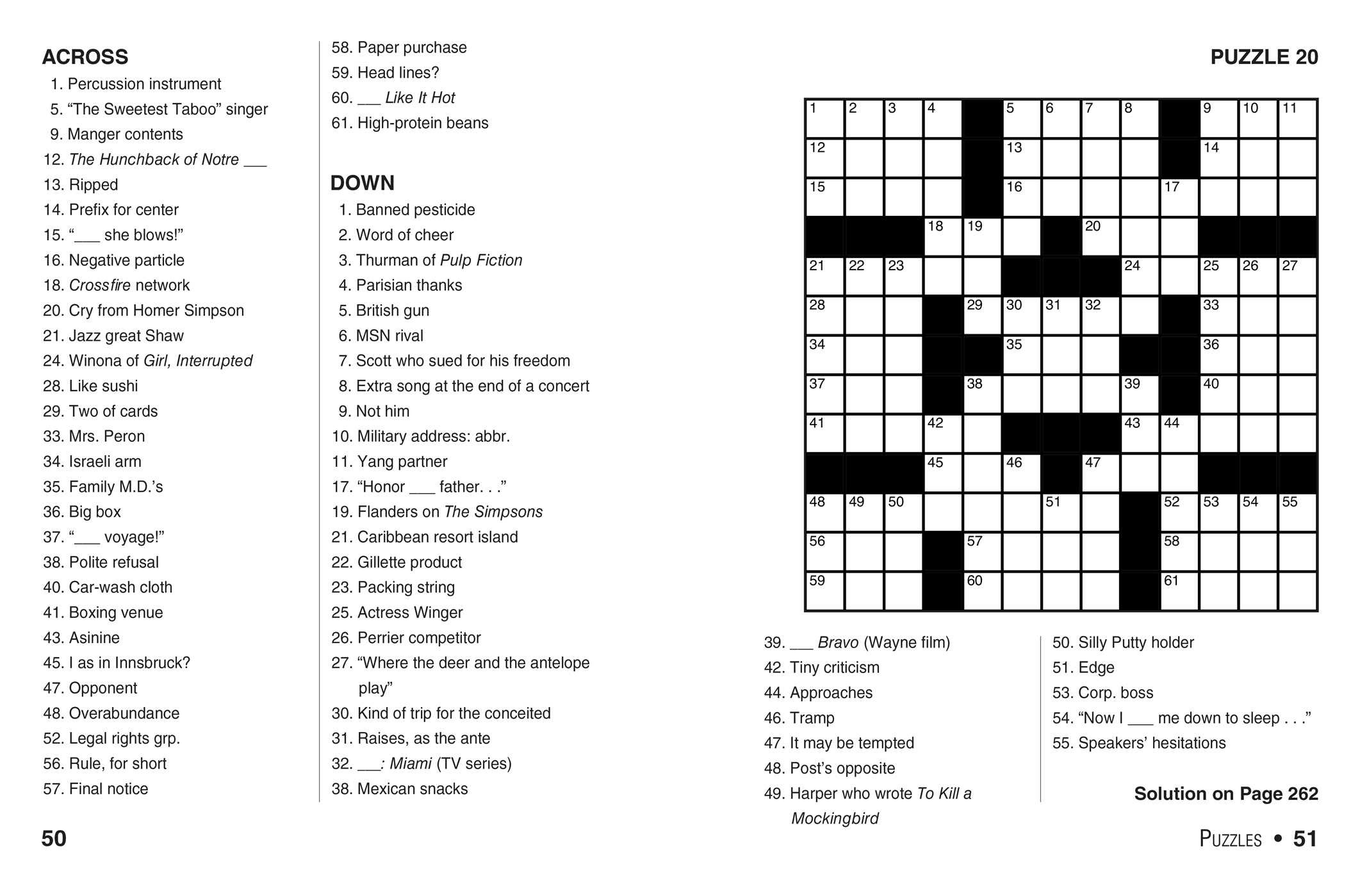Easy Printable Crossword Puzzles For Beginners The Everything Easy Large Print Crosswords Book 