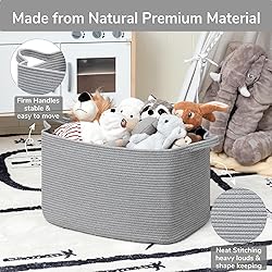 Goodpick Large Toy Basket for Blankets, Baby