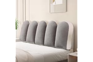 cjc Double-Sided Large Headboard Pillow, Bed Cushion Wedge Pillow for Back Support with Removable Cover, Long Headboard Pillo