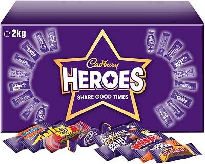 Cadbury Heroes Chocolate Bulk Share Box 2 kg Assorted Mini Bars