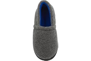 Skysole Fleece Slippers for Boys, Soft Kids Slippers with Closed Back