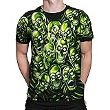 green skulls shirt