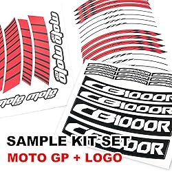 MC MOTOPARTS 17 inch Wheel Rim Stickers Decals AA02