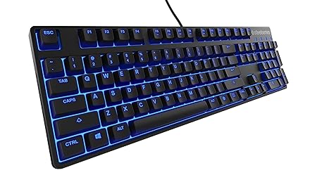 SteelSeries Apex M500 Gaming-Tastatur (Mechanisch, Cherry MX Rot-Schalter, Blaue Hintergrundbeleuchtung) - UK Tastaturlayout