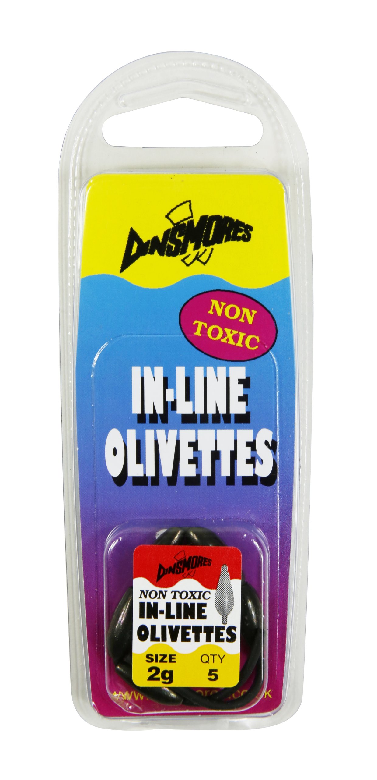 Dinsmores Non Toxic In Olivettes Sinker - Multicoloured, 2 g