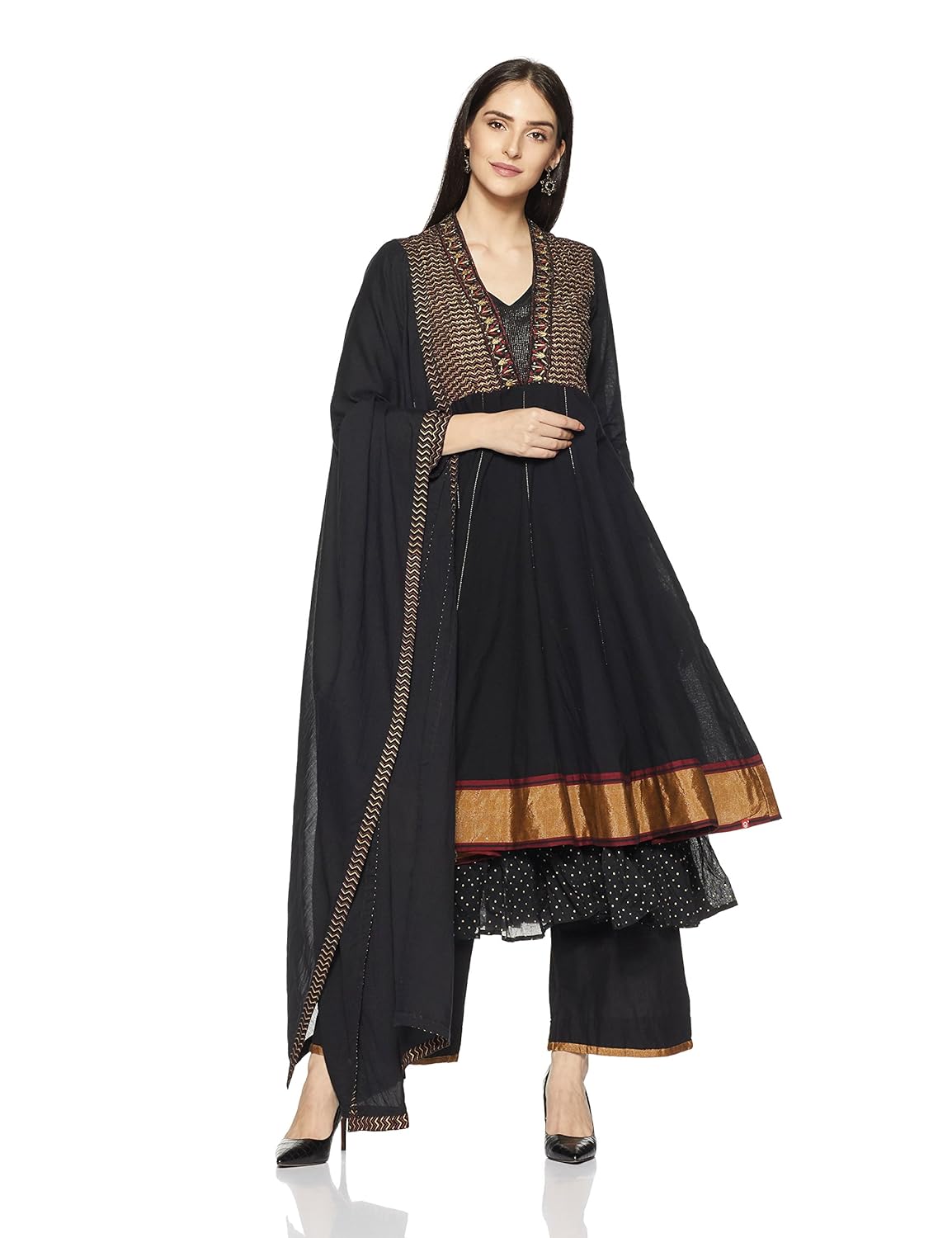 biba women's anarkali salwar suit