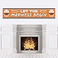 Big Dot of Happiness Basketball - Let the Madness Begin - College Basketball Party Decorations Party Banner