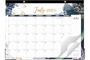 TERSUS Desk Calendar 2025-2026 - 18 Months Desk/Wall Calendar runs from July 2025 to December 2026, 14.6" x 11.5" Desktop Calendar, Monthly Calendar for Home Office, or School