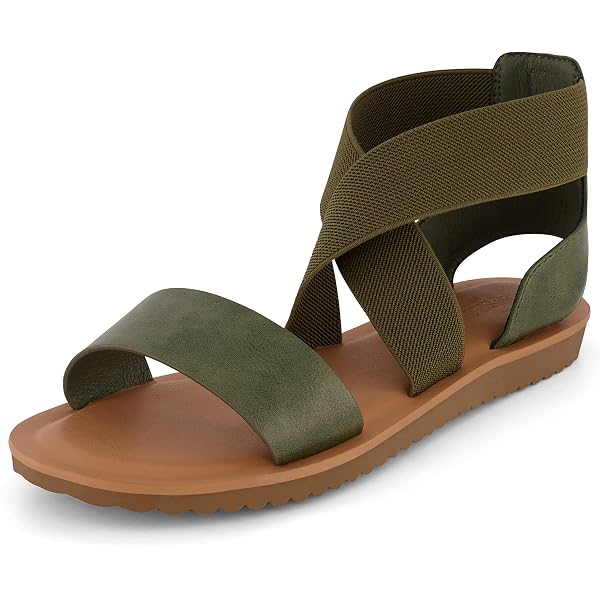 CUSHIONAIRE Sandali Chancy Da Donna Con Fascia Elasticizzata, Memory Foam, Tomaia In Pelle Vegana, Nero, 37 EU