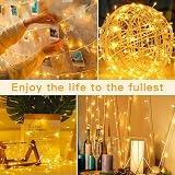 Ollny Battery Fairy Lights 10m 100 LED Warm White Waterproof 8 Modes Timer view 5