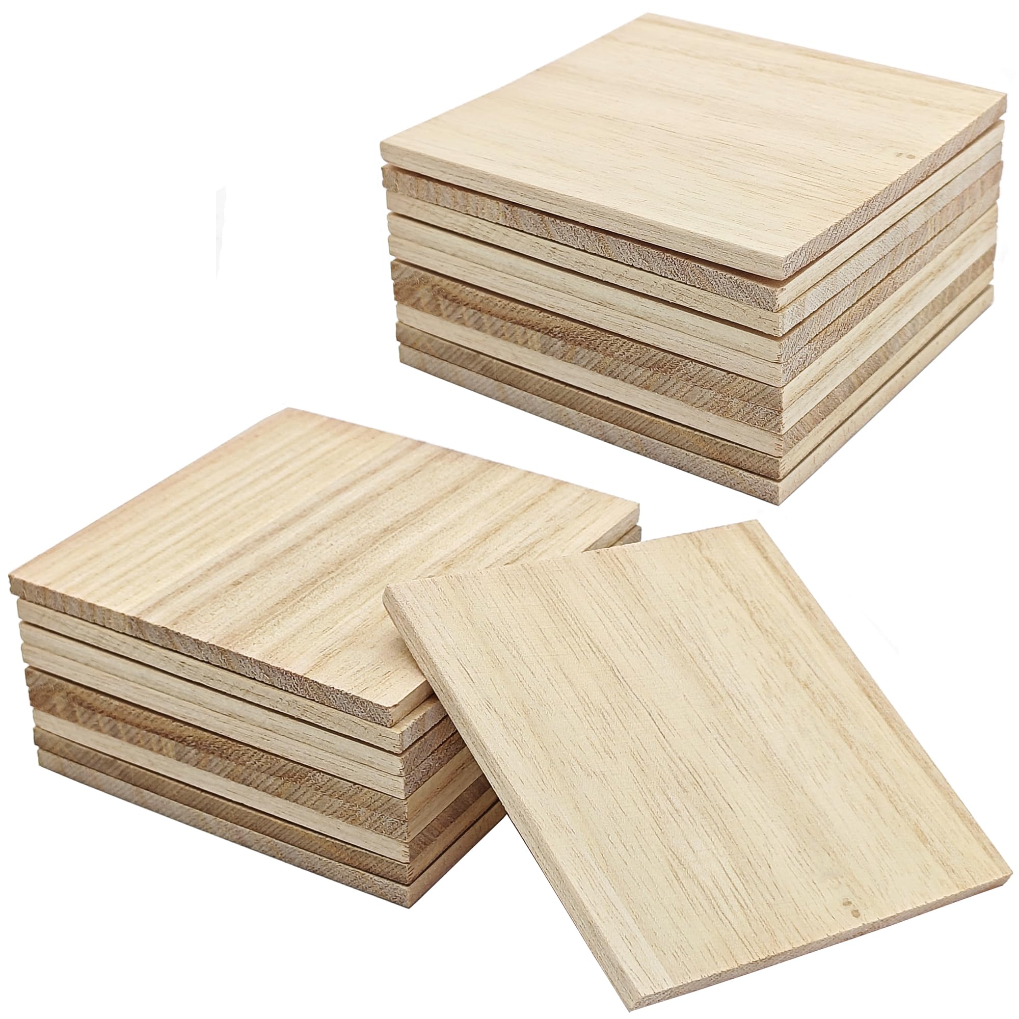 HAOBIN Wooden Blocks Wooden Building Blocks Wooden Blocks Wood 100x20x7mm Wooden Blocks Wood Strip Wooden Sticks Craft Wood for DIY Projects and Decoration, Construction & Panels (20)