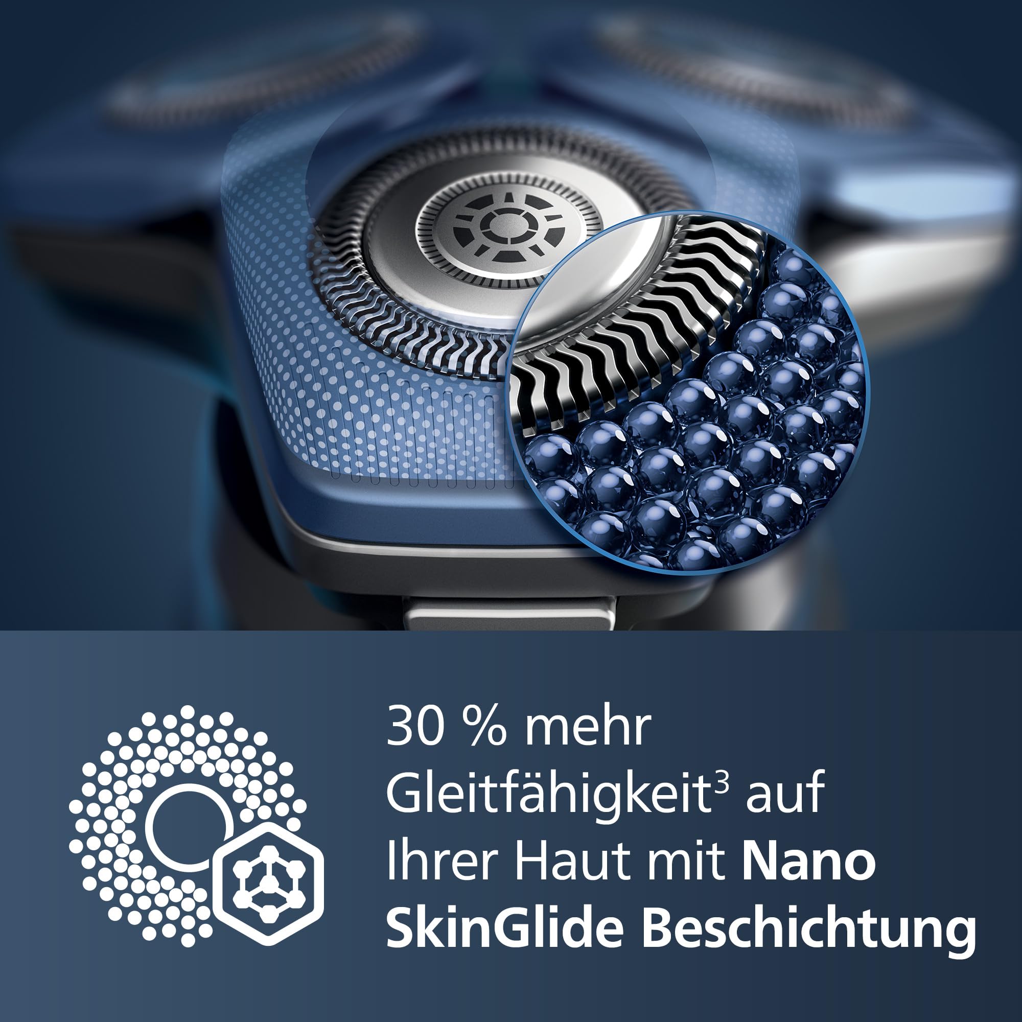 PHILIPS Shaver Series 7000 – Elektrischer Nass- und Trockenrasierer für Herren mit aufklappbarem Trimmer, Ladestation & Reiseetui (Modell S7887/35) 4