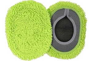SLIIMU 2 Pack Chenille Microfiber Dust Mop Head Replacement Refill for 66'' Wall mop with Long Handle for Cleaning Walls, Cei