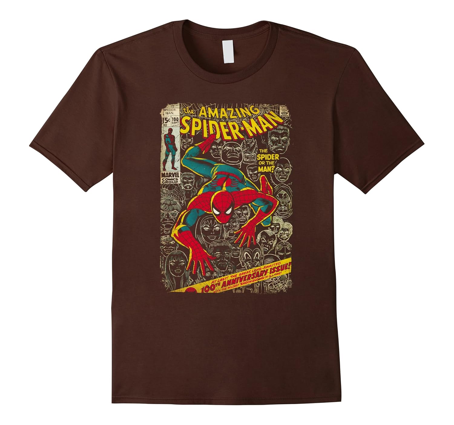 SpiderMan Comic Book Anniversary Graphic TShirt Goatstee