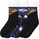 FOCO Women's NFL Team Logo Fan Footy 3-Pack Slipper Socks