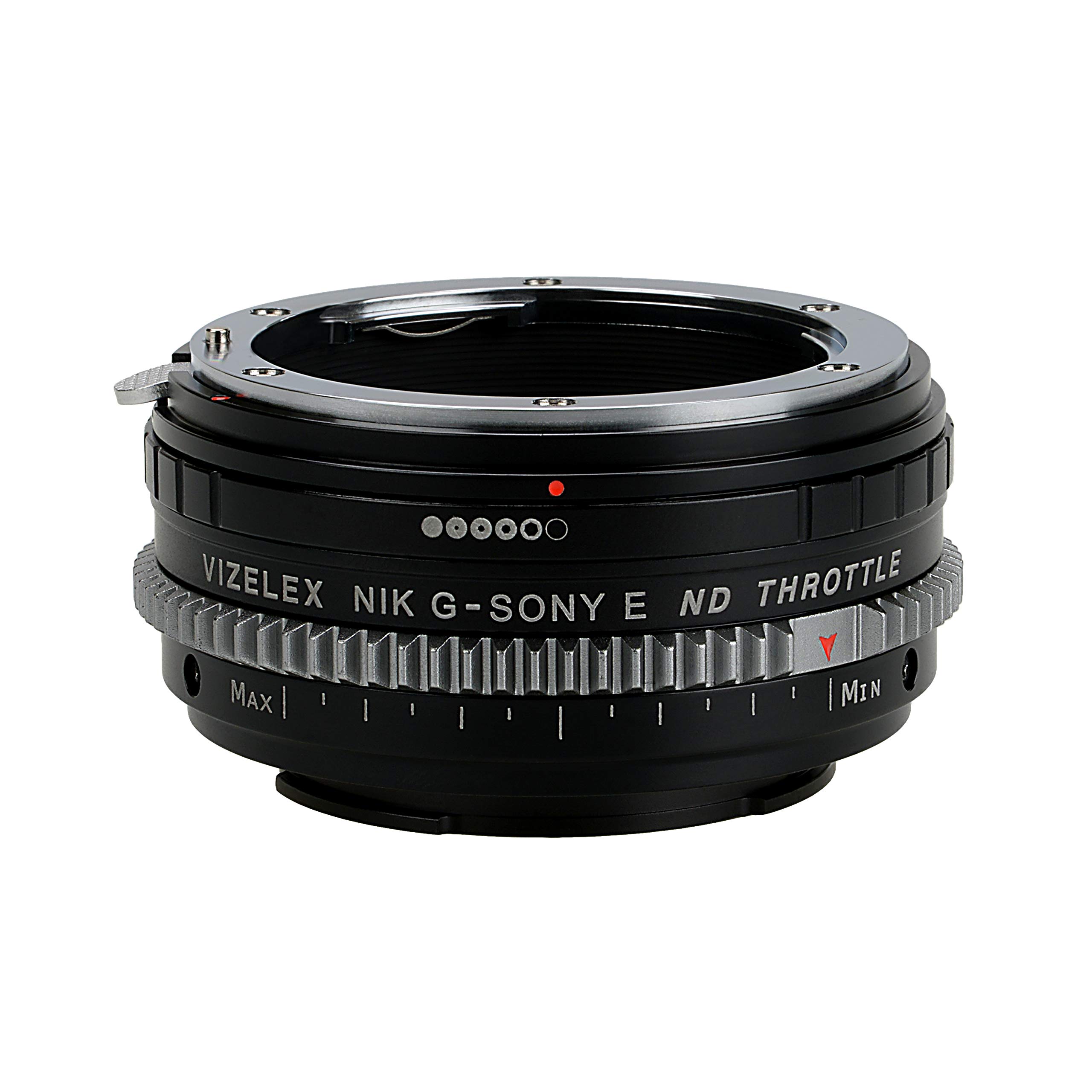 Vizelex CINE ND Throttle Lens Adapter Compatible with Nikon G Lenses on Sony E-Mount Cameras
