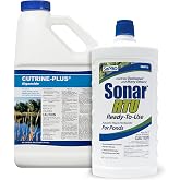 APPLIED BIOCHEMISTS All-in-One Vegetation Control Bundle - Knock Down Algae Effectively &amp; Control Weeds Systemically (Cutrine Plus + Sonar RTU)