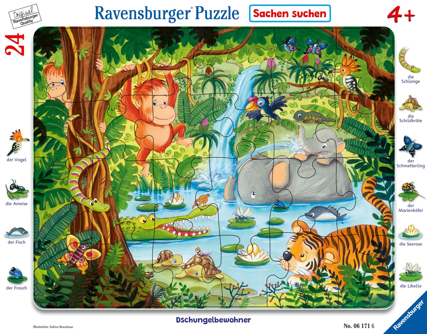 Ravensburger 06171 Ravensburger 06171 Children's Puzzle Jungle Animals