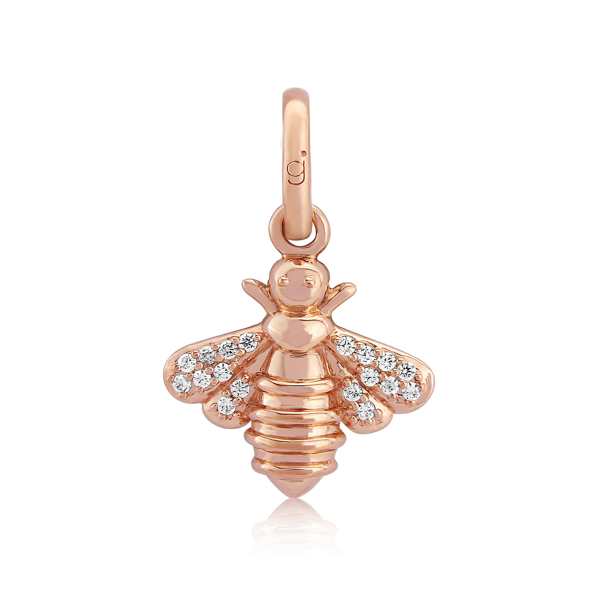 Gemma J Rose Gold Sparkly Bee Charm