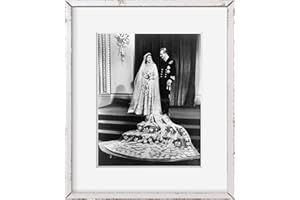 INFINITE PHOTOGRAPHS Photo: Queen Elizabeth II | Prince Philip | Wedding Portrait | 1947 | Historic Photo Reproduction