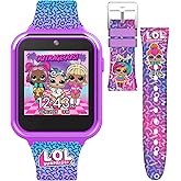 LOL Surprise! Kids Smart Watch - Interactive Touchscreen with Games, Selfie Camera, Step Tracker, Alarm, and Interchangeable Printed Silicone Straps - Fits Wrists 5.5" to 8.0"