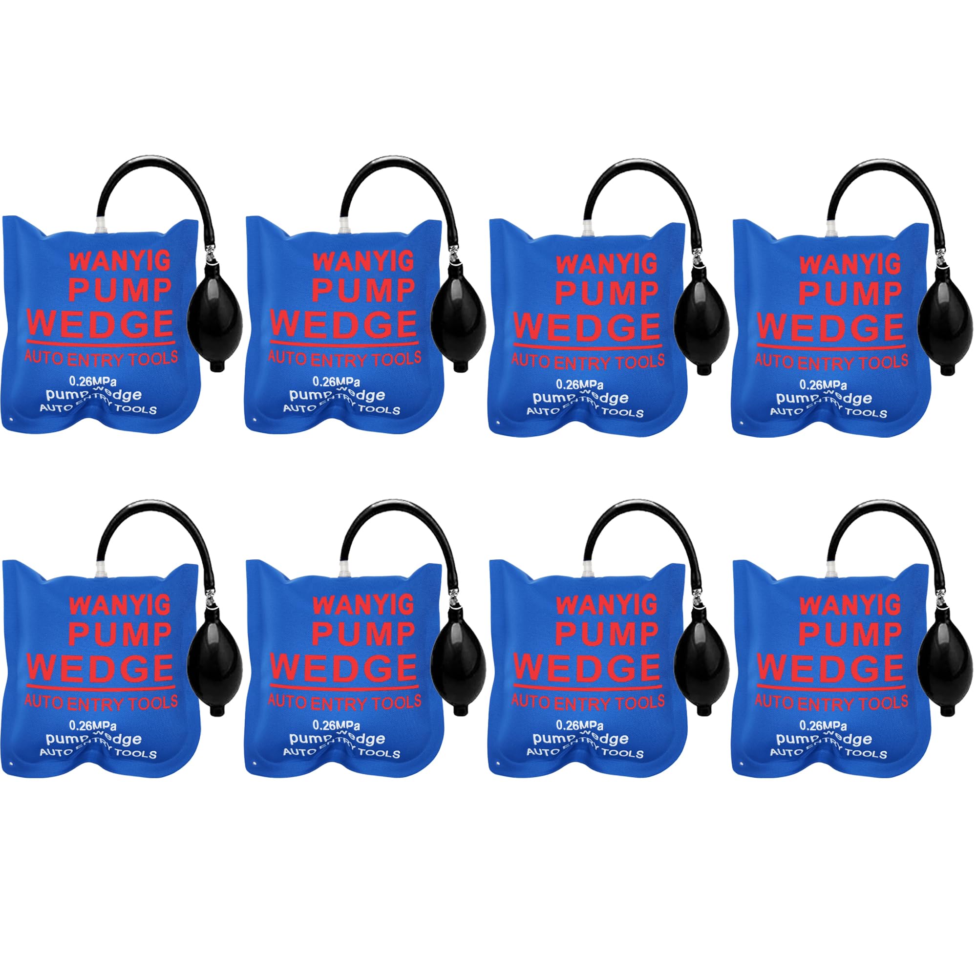 Wanyig 8 pieces square mounting cushion air pump wedge pneumatic wedge universal pump wedge universal pump wedge spreader cushion load up to 300 kg