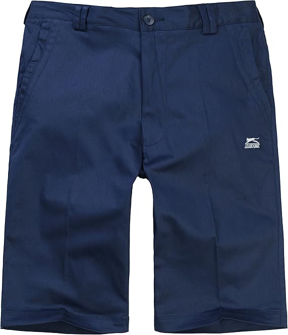 Amazon.com: Slazenger Men's Light Weight Strechable Waist Flat Front Golf Shorts (34, Navy 