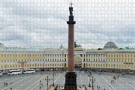Amazon ロシア宮殿広場サンクトペテルブルクパズル木製ジグソーパズル大人用1000ピース旅行のお土産贈り物 木製パズル おもちゃ