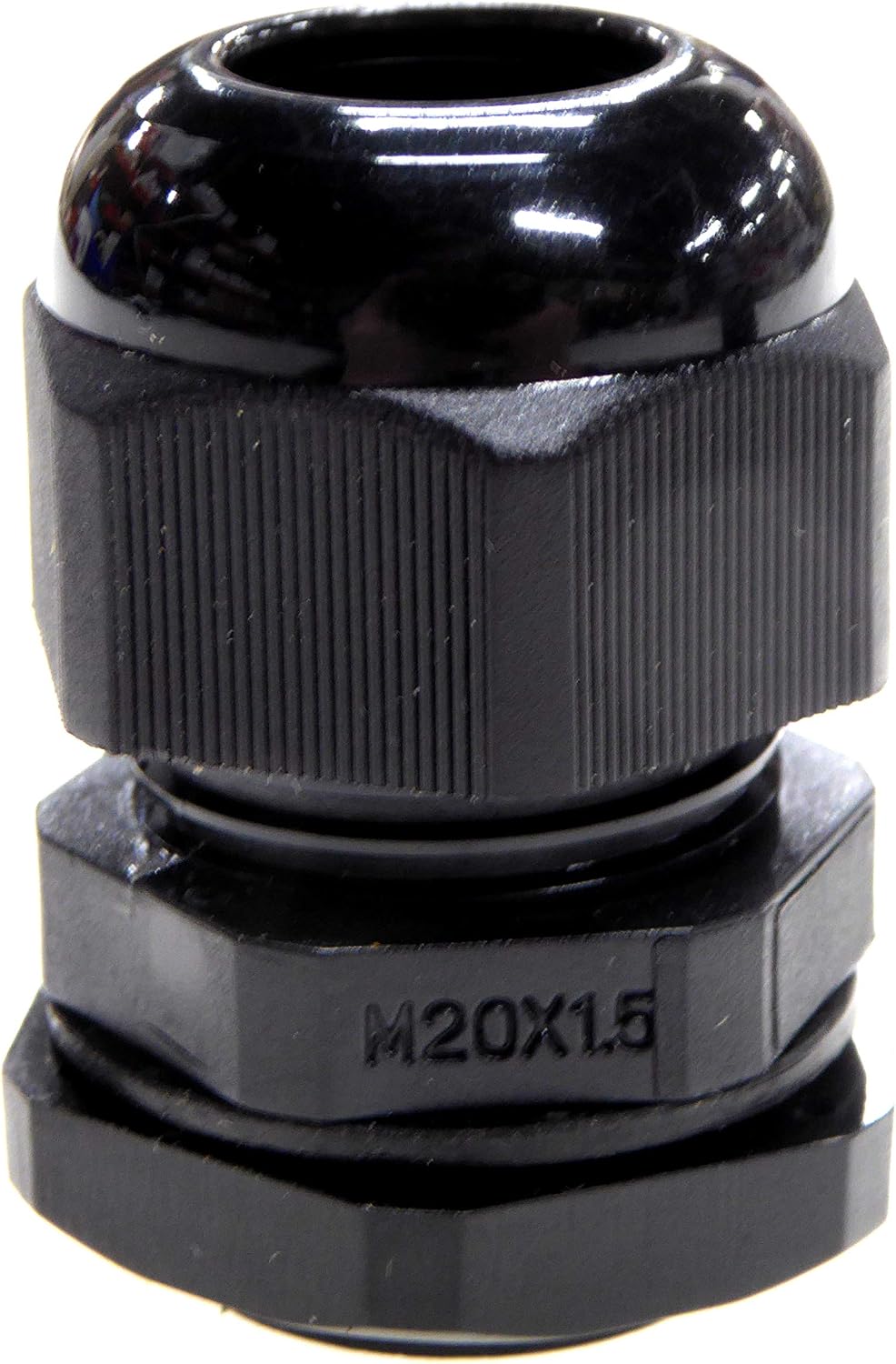 10 Pack Black M20 20mm TRS Stuffing Compression Glands for 6-12mm Cable, Waterproof IP68 with Locknut and Washer - Image 3