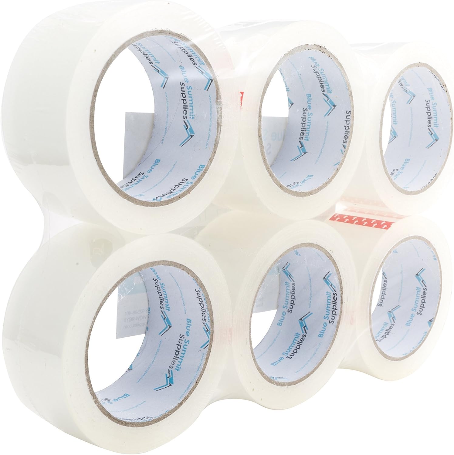 Heavy Duty Packaging Tape, Clear Packing Tape Designed for Moving Boxes, Shipping, Office, and Storage, Commercial Grade 2.7mil Thickness, 60 Yards Length, 360 Total Yards : Office Products