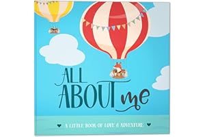 RubyRoo Baby Memory Book - Baby Milestone Keepsake Journal - First 5 Years Photo Album Scrapbook for Baby Boy or Girl - Pregnancy Gift for Baby Shower, Gender Neutral Record Book Newborn - Adventure