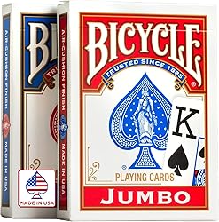 Bicycle Jumbo Index Playing Cards , 2 Pack Large