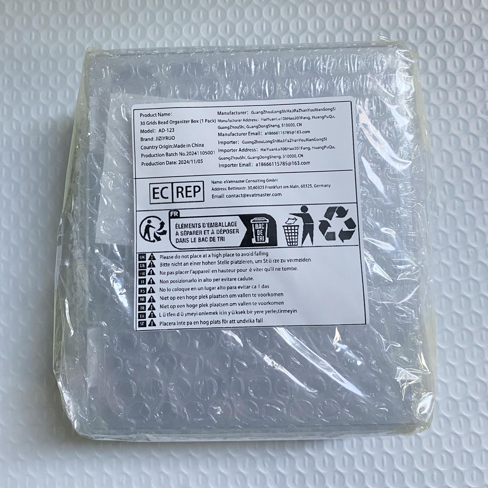 Bead Organizer, Bead Containers, 30 Grids Diamond Painting Storage Containers Clear Bead Organization Diamond Painting Accessories Small Storage Container for Beads Seeds Glitter Rhinestones (1 Pack)